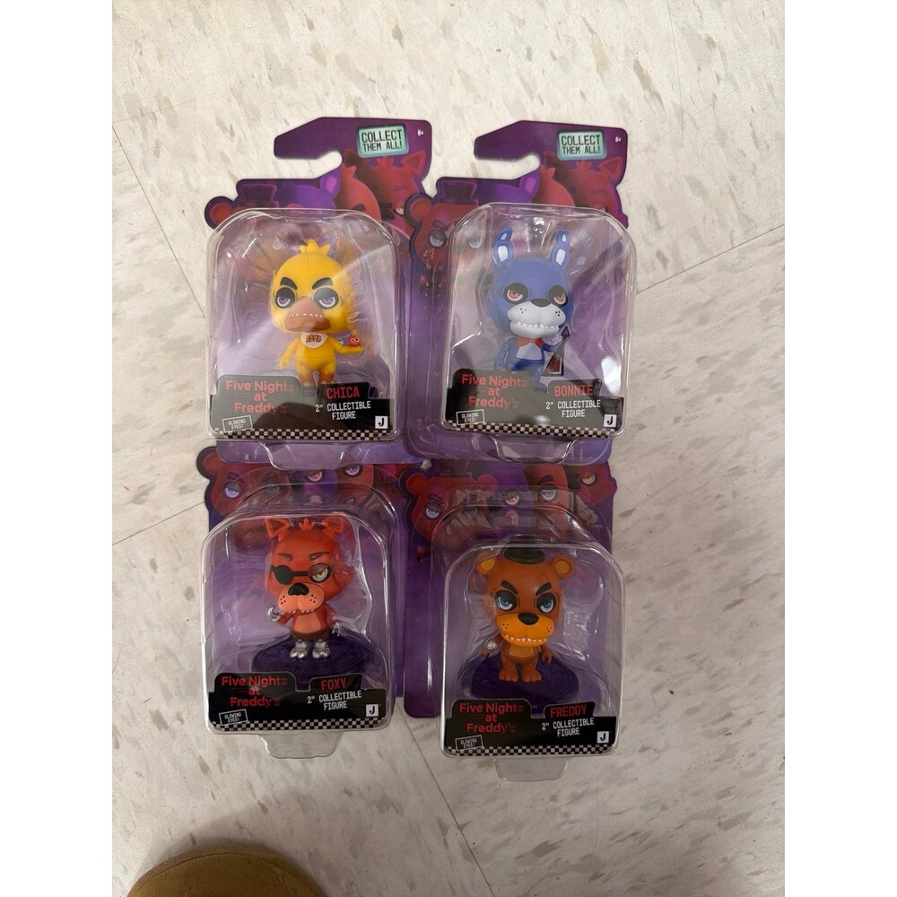 FNAF Five Nights at Freddy's Creepy Cuties Full Set Foxy Chica Freddy Bonnie 2"